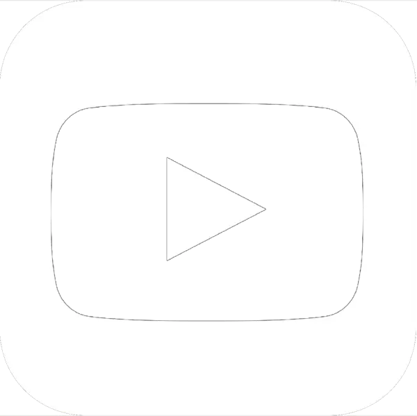 YouTube social media icon